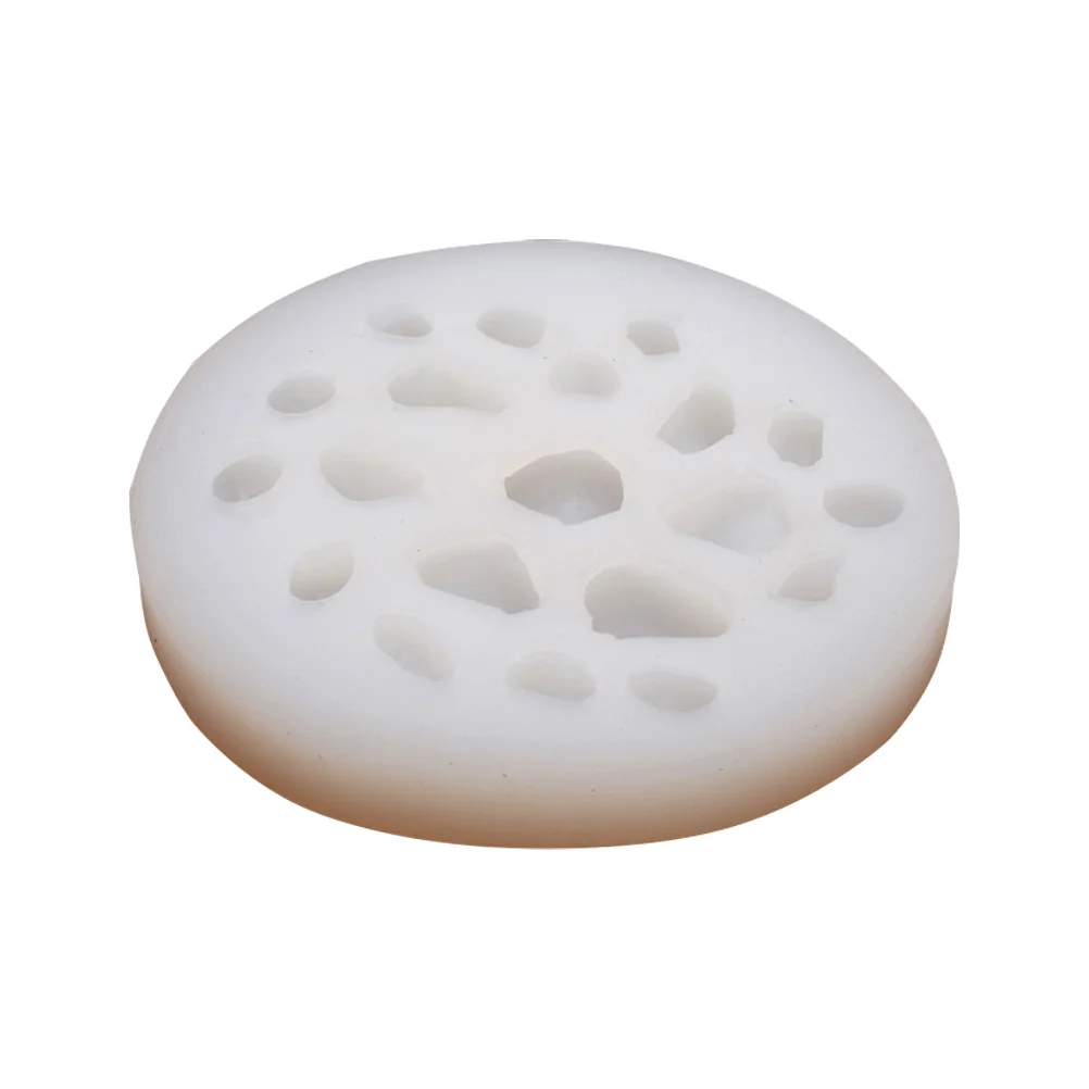 

Clay Stone Silicone Mold of The Lid Irregular Handstone Making White Silica Gel Locket