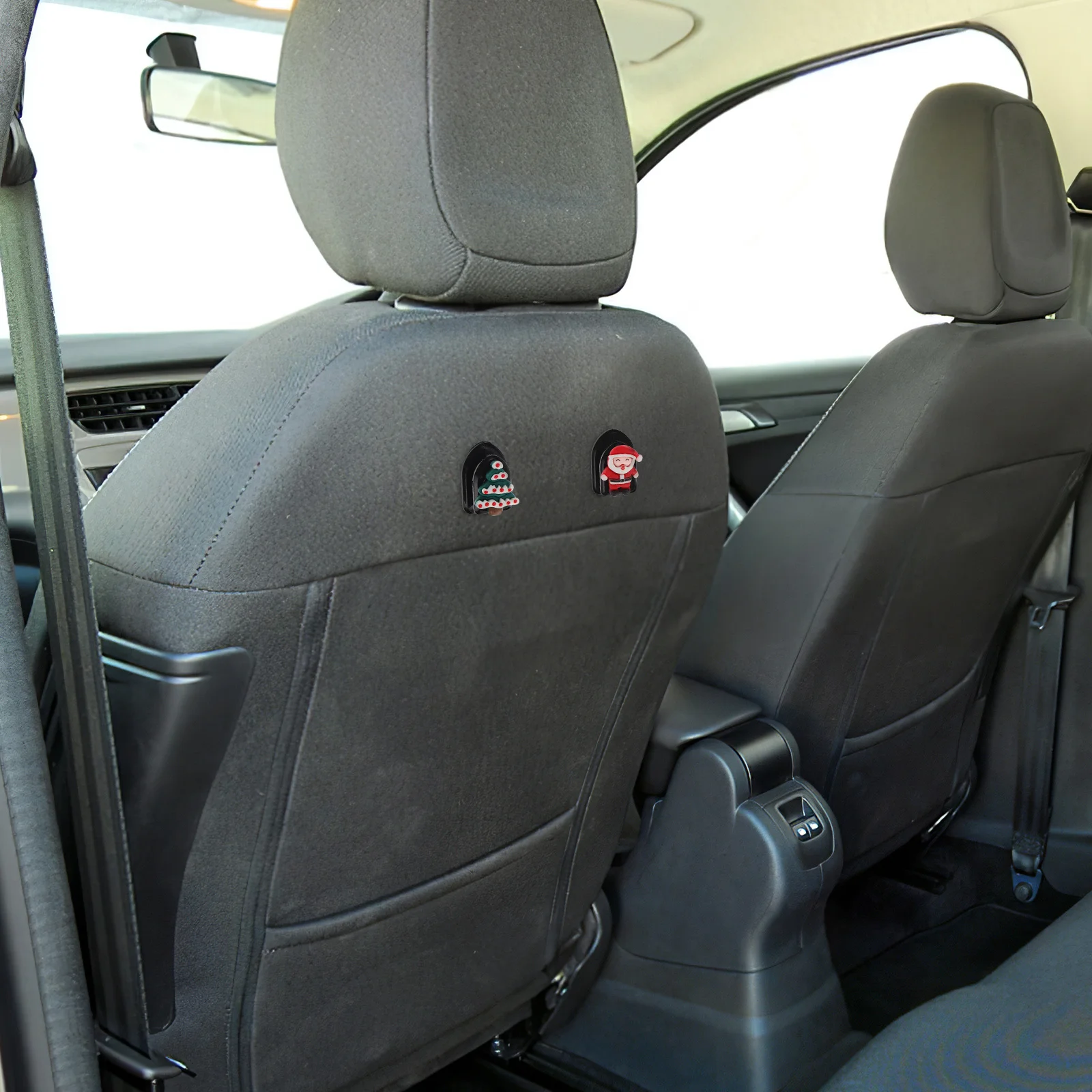 

5Pcs Festive Car Hooks Adhesive Hangers for Vehicle Interior Decoration Key Bag Mask Holder Removable Holiday Auto Accessory