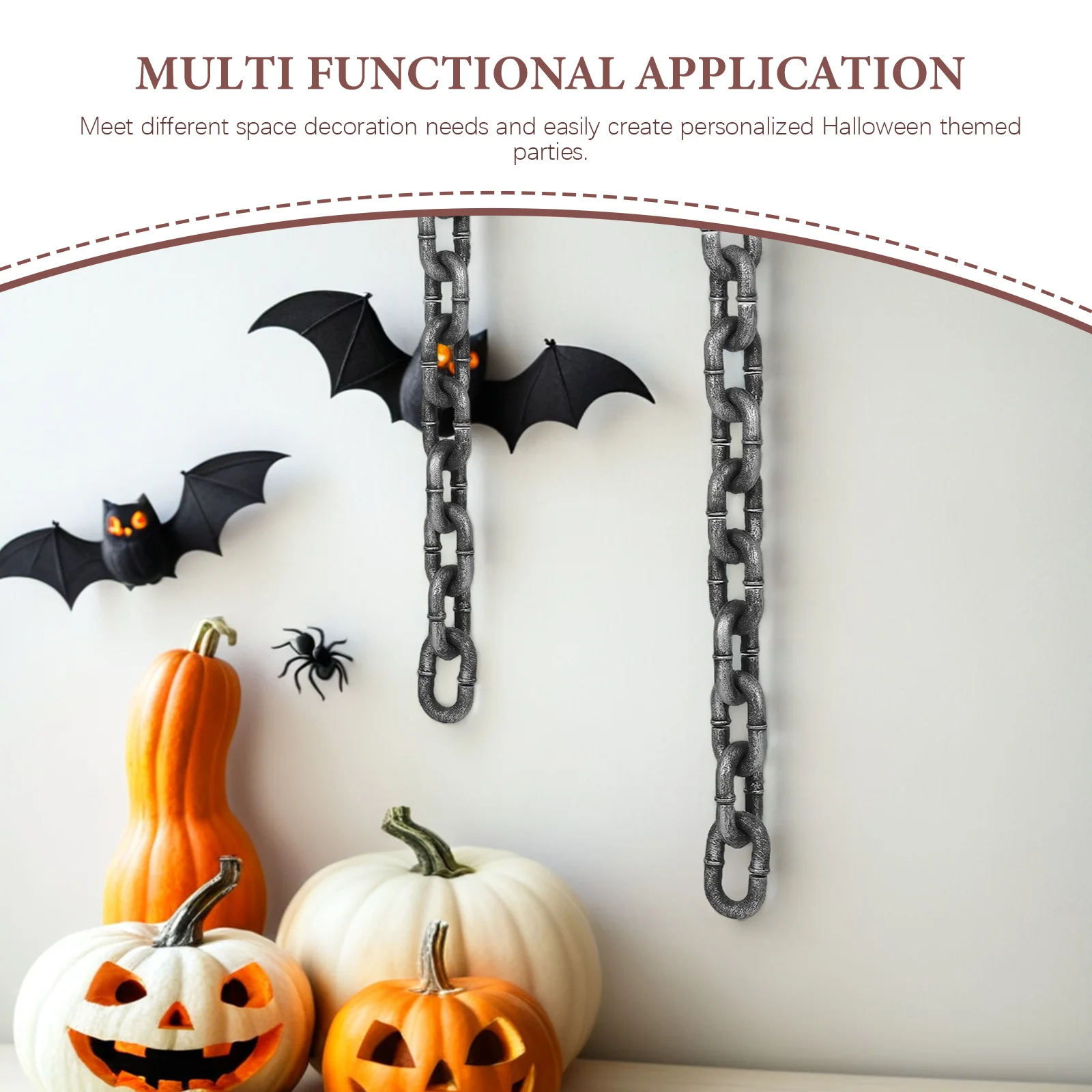 

Halloween Chains Props Lightweight Fake Chains For Haunted House Decor Creepy Party Decorations Costume Accessories For Outdoor