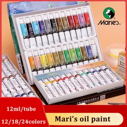 Maris-pinturas al óleo de pintura profesional, pigmento de tubo de 12ML para artista, escuela, estudiante y suministros de arte