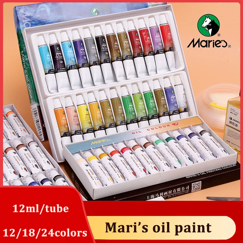 pintura profissional de maris pinta o pigmento do tubo 12ml para o estudante da escola do artista e fontes da arte a 01