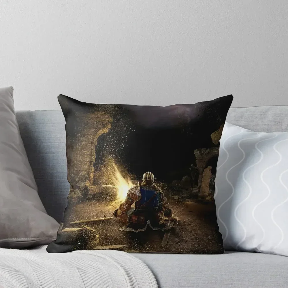 

Bonfire Throw Pillow Custom Cushion Photo Pillowcase Decorative Cushions Embroidered Cushion Cover pillow