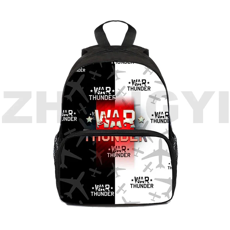 Mochila 3D de World of Tanks para niños, Mini bolsa escolar de lona japonesa de 12/16 pulgadas, regalo de guardería, juego popular