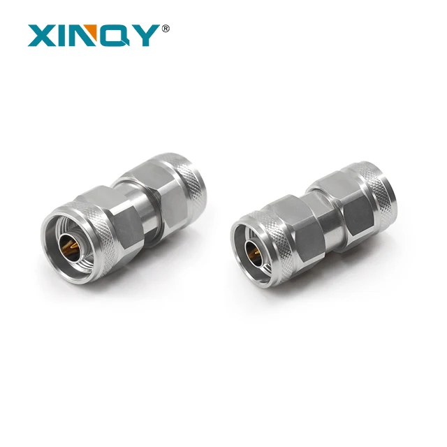 Adaptador Coaxial RF XINQY N macho, conector de microondas de 50 ohmios CC a 18 GHz para transmisión de señal RF y interfaces tipo N