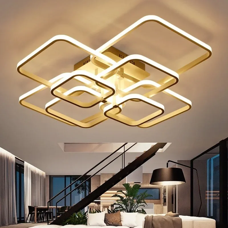 Energy Saver-Modern Led Chandelier for Living Room Dining Room Bedroom Led Lustres Ceiling Chandelier Lighting Fixtures