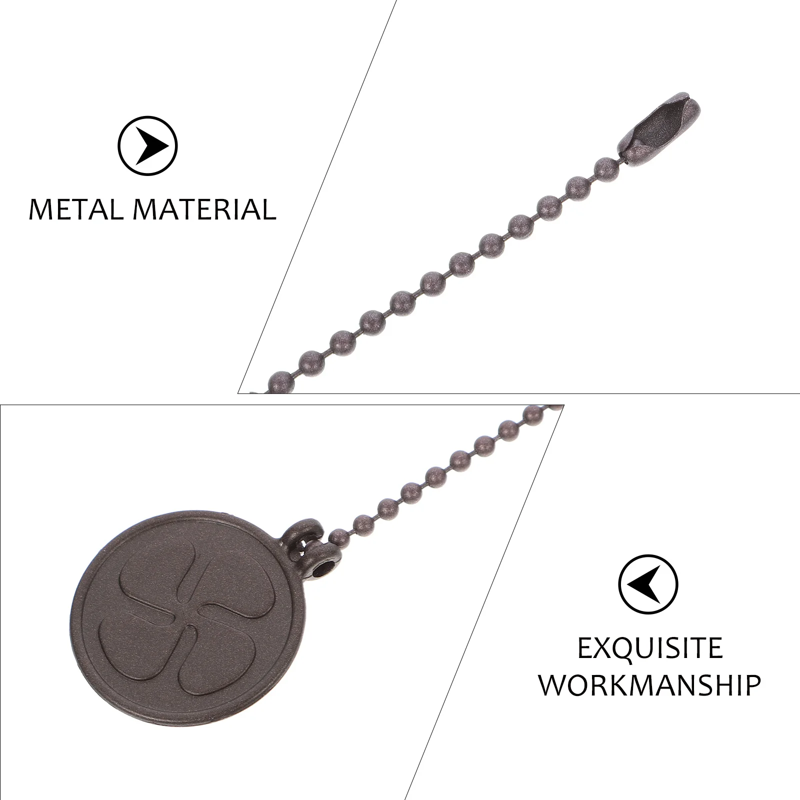 

2pcs Ceiling Extension Metal Hanging Light Cord For Bedroom Living Room Hallway Lamp Accessory Pull For Ceiling Fan Fan Chain