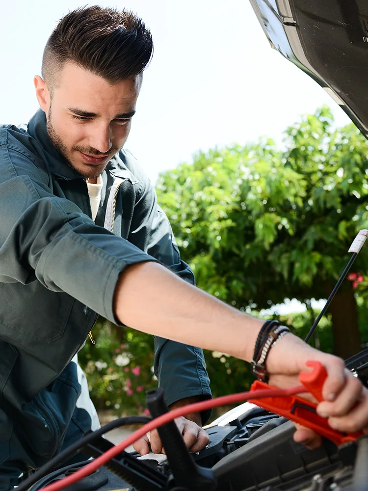 สายจั๊มพ์สตาร์ท 8AWG สายบูสเตอร์สำหรับรถยนต์ สำหรับแบตเตอรี่ De.walt 18V/20V