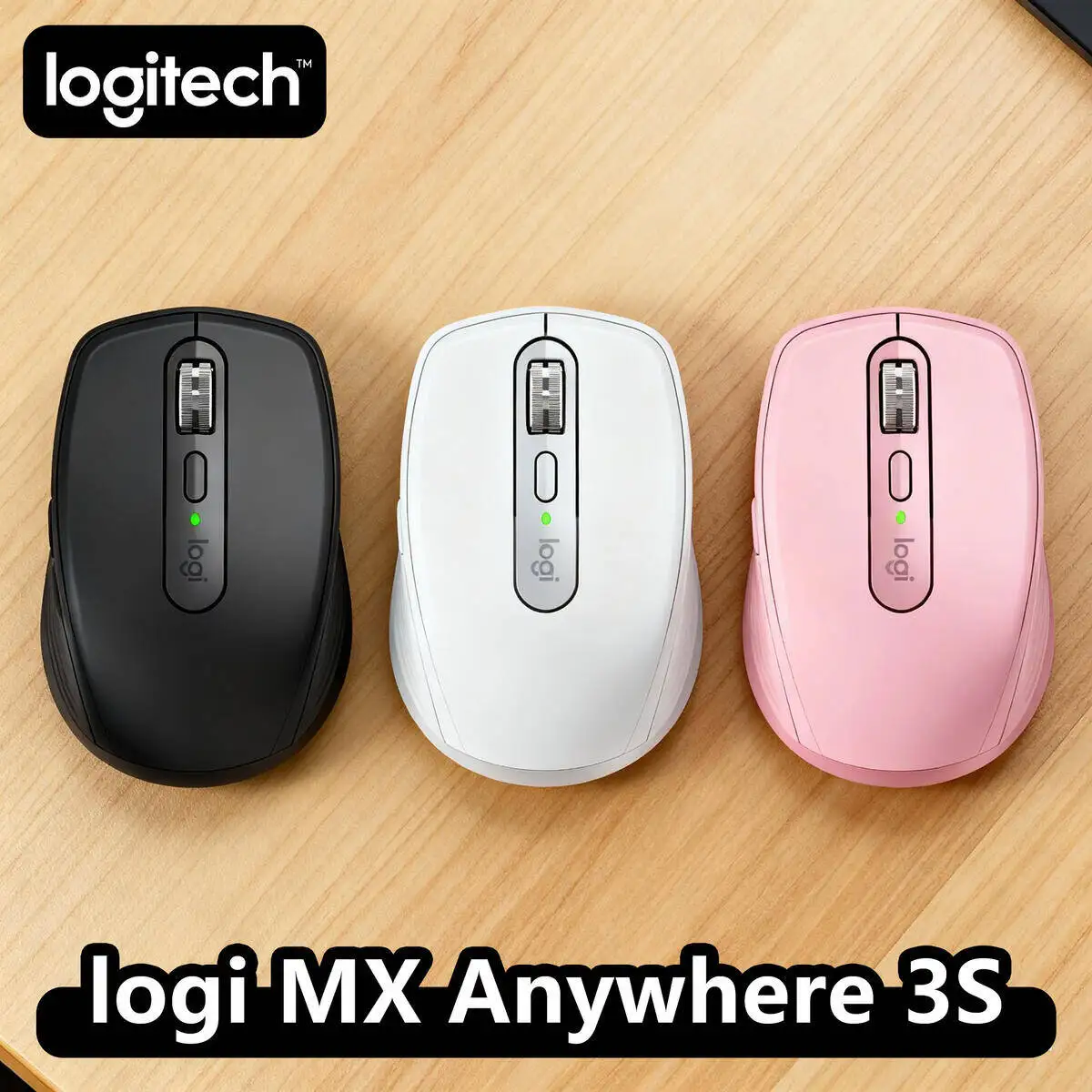 

Logitech MX Anywhere 3S Bluetooth – Logi Options+ Customization, 8000 DPI, 10m Range, Compact Travel-Ready Design