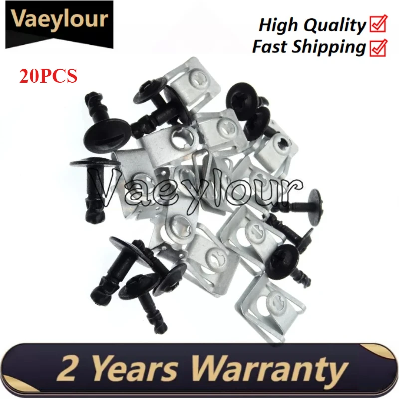 8K0805121 New 10 Set Engine Splash Guard Screw Clip Nut Set 7146981767 for BMW Audi VW Good Quality 51718212148 8K0805922A