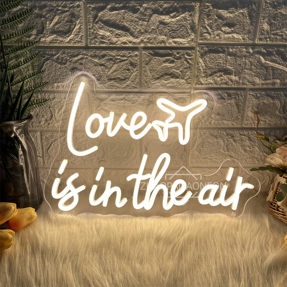 

Love is in the air Neon Led Signs Wedding Bedroom Decoration Neon Lights USB Party Home Room Wall Decor Wedding Neon LED Signs