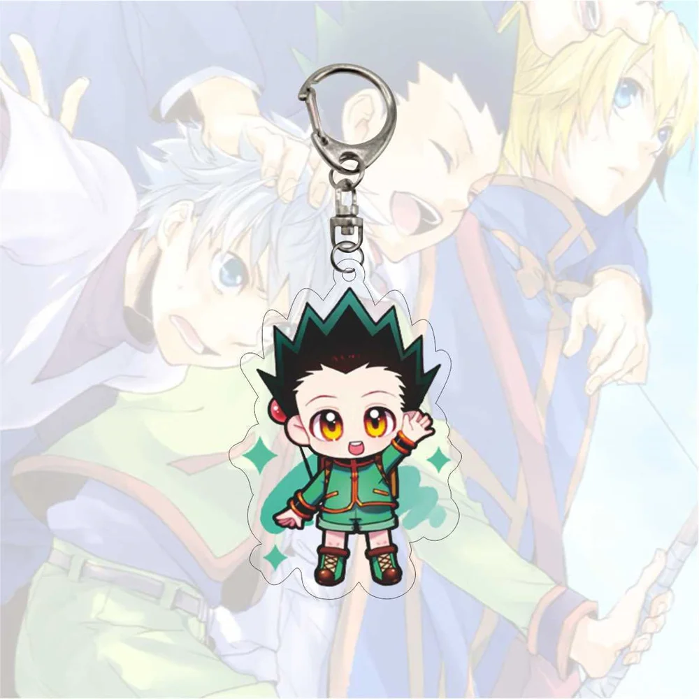 Classic  Japan Anime Hunter Boy  6Cm Acrylic Keychain Model Cosplay Characters Ornament Accessories Goods Collection Gifts