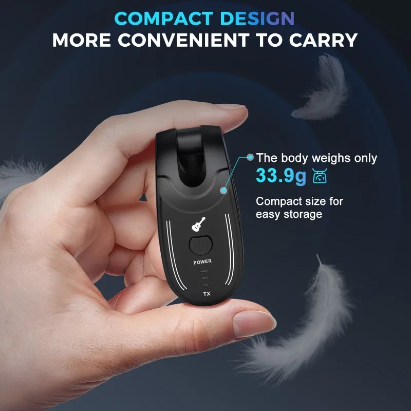 

A79E-UHF Беспроводная гитарная система, передатчик-приемник, 50 м, перезаряжаемый для электрической бас-гитары, музыкальный инструмент, трансивер