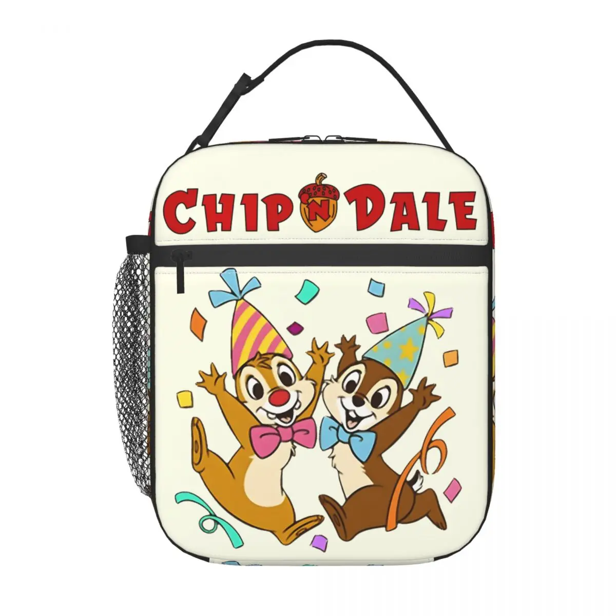 Cooler Lunch Container Chip N Dale Happy Durable Waterproof Disney Chip 'n' Dale For Outdoor Food Bags Students