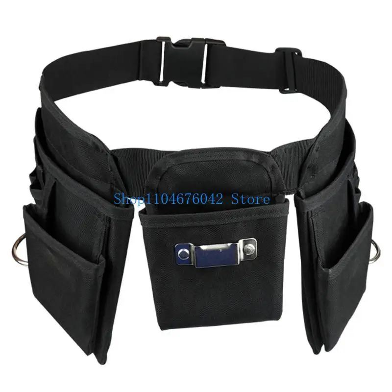 652F Hardware Tool Storage Belt Bag Pouch Multifunctional Electrician Tool Bag with Adjustable Waist Belt Tool Storage Pouch