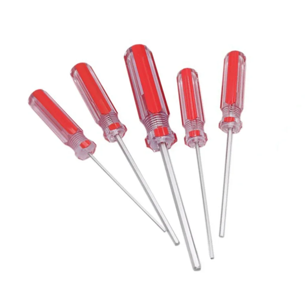 5PCS 1.5-4mm Hexagon Screwdriver Set Flat Head Hex Magnetic Repairing Electronics Toy Furniture Hand Tool Accessories