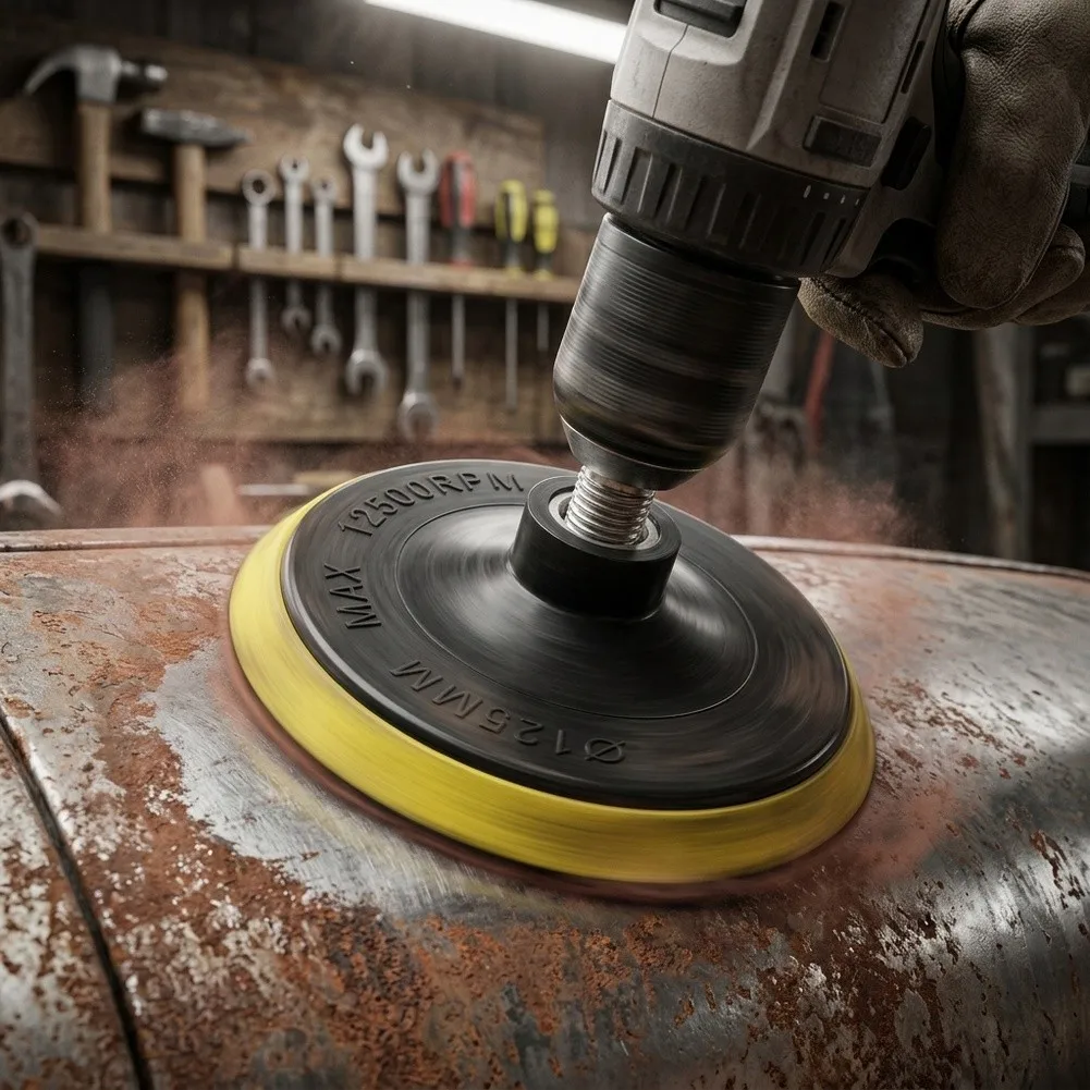 125mm Rotary Tool Backing Pad with For M10 Adapter for High Operation up to 12500 RPM on Grinding and Polishing Equipment