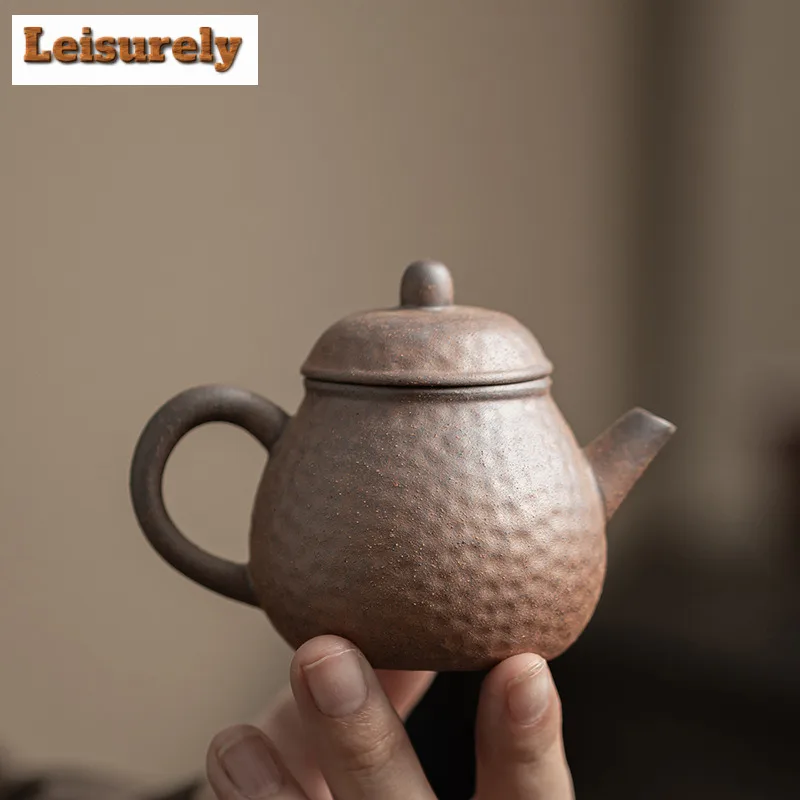 

Старая рок-грязь, грубая керамика, чайник, креативный чайник для заварки чая, чайник с фильтром, китайский чай для украшения чая, ремесло