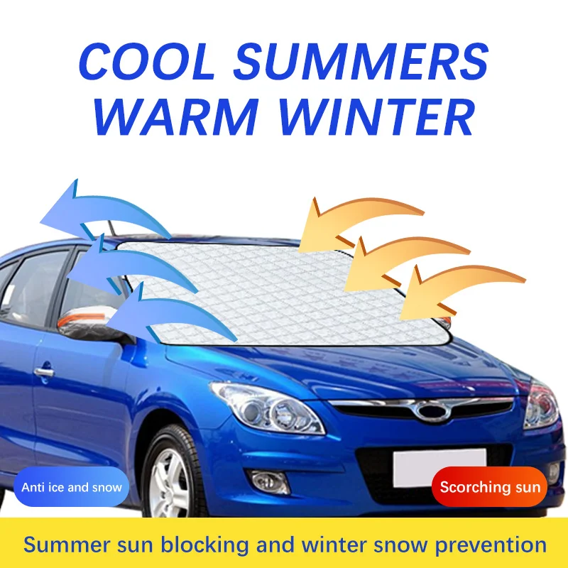 Magnetic Car Windshield Snow Cover Winter Ice-Frost Guard Sun Shade Protector For Hyundai  i30 Exterior Accessories