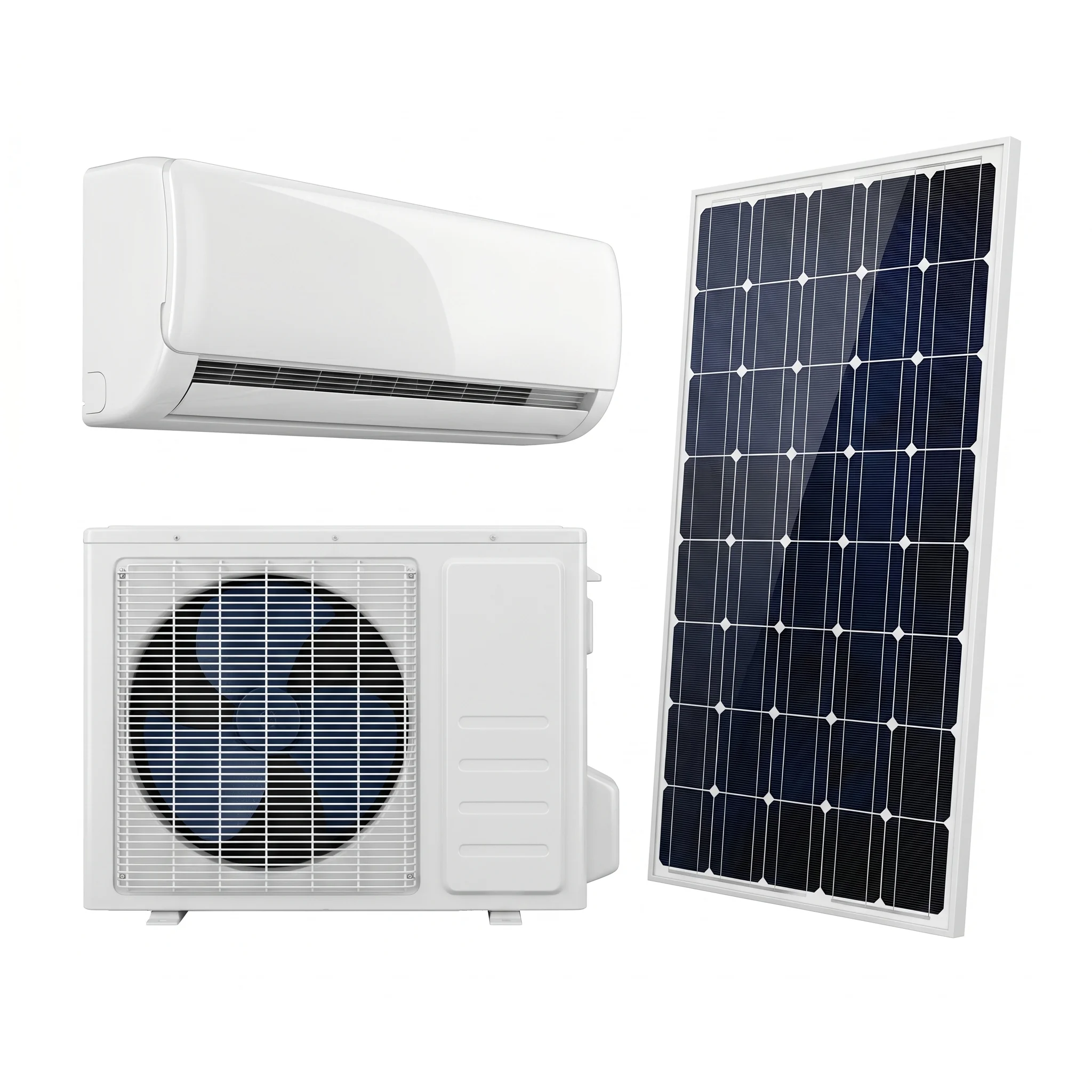 Best Seller 12000BTU 1.5HP DC48V Solar Air Conditioner 100% Off-grid Split AC for Home and Office