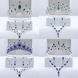 Itacazzo Women's Wedding Jewelry Set Crown/Necklace Suitable for Wedding and Party Occasions Excluding Accessory Boxes