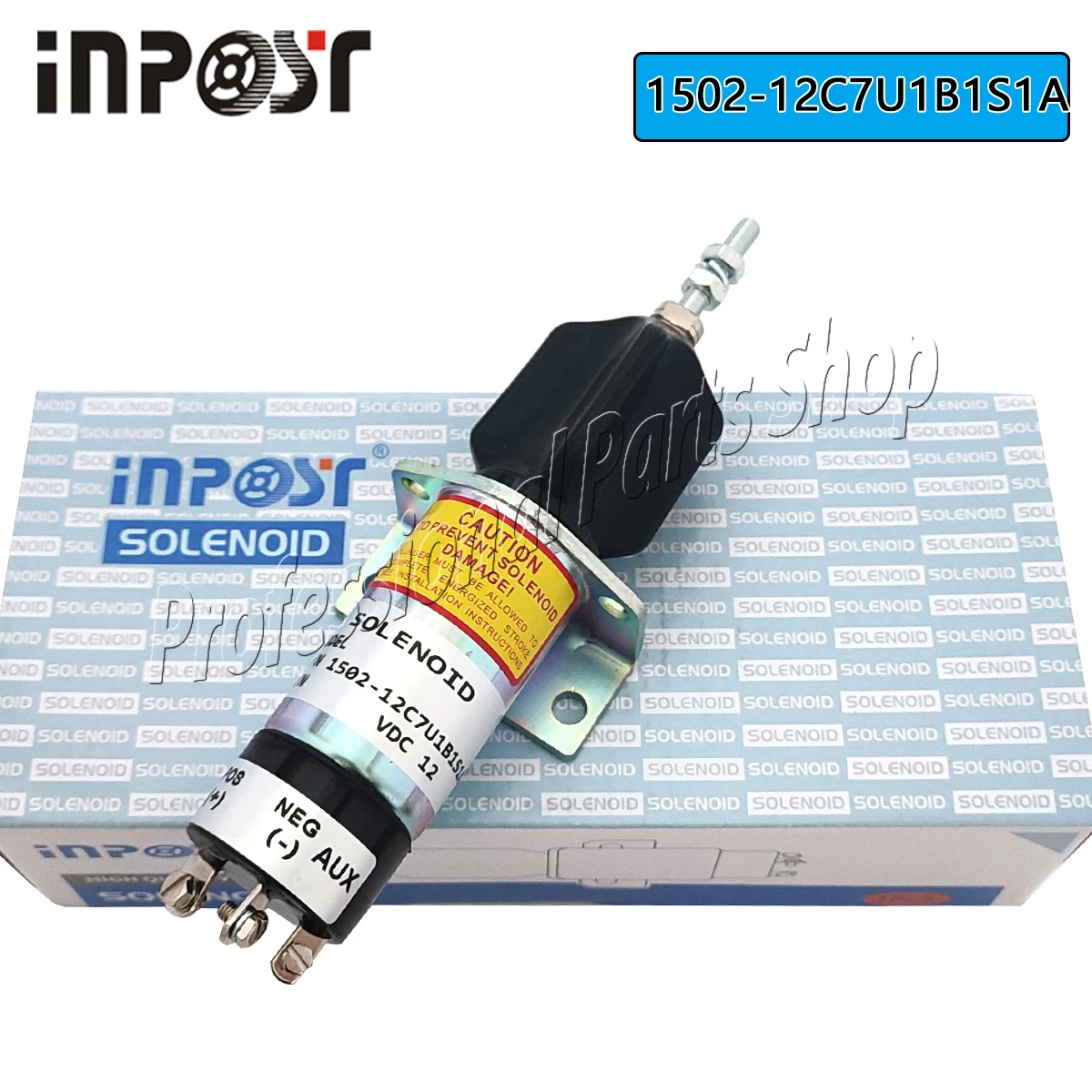 

New 1502-12C7U1B1S1A 12V 1500-2085 Stop Solenoid For Cummins 3 Terminals