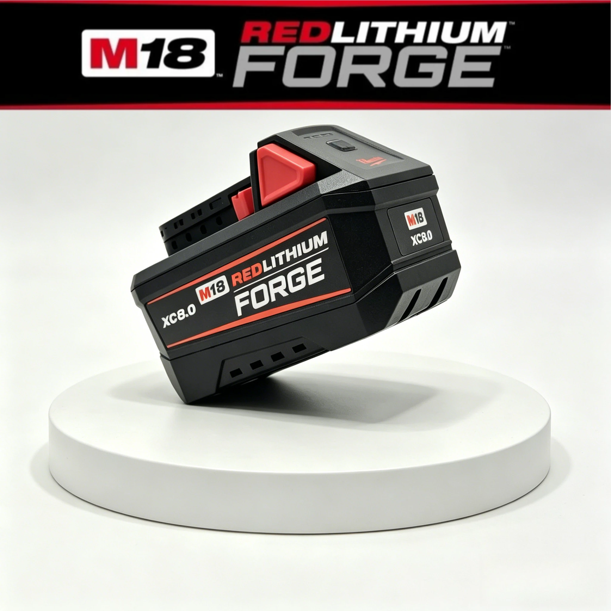 

Новый литиевый аккумулятор Milwaukee M18 Forge Red 18V 6.0Ah с постоянным потоком энергии, подходит для инструментов с высокой нагрузкой и длительной работы.