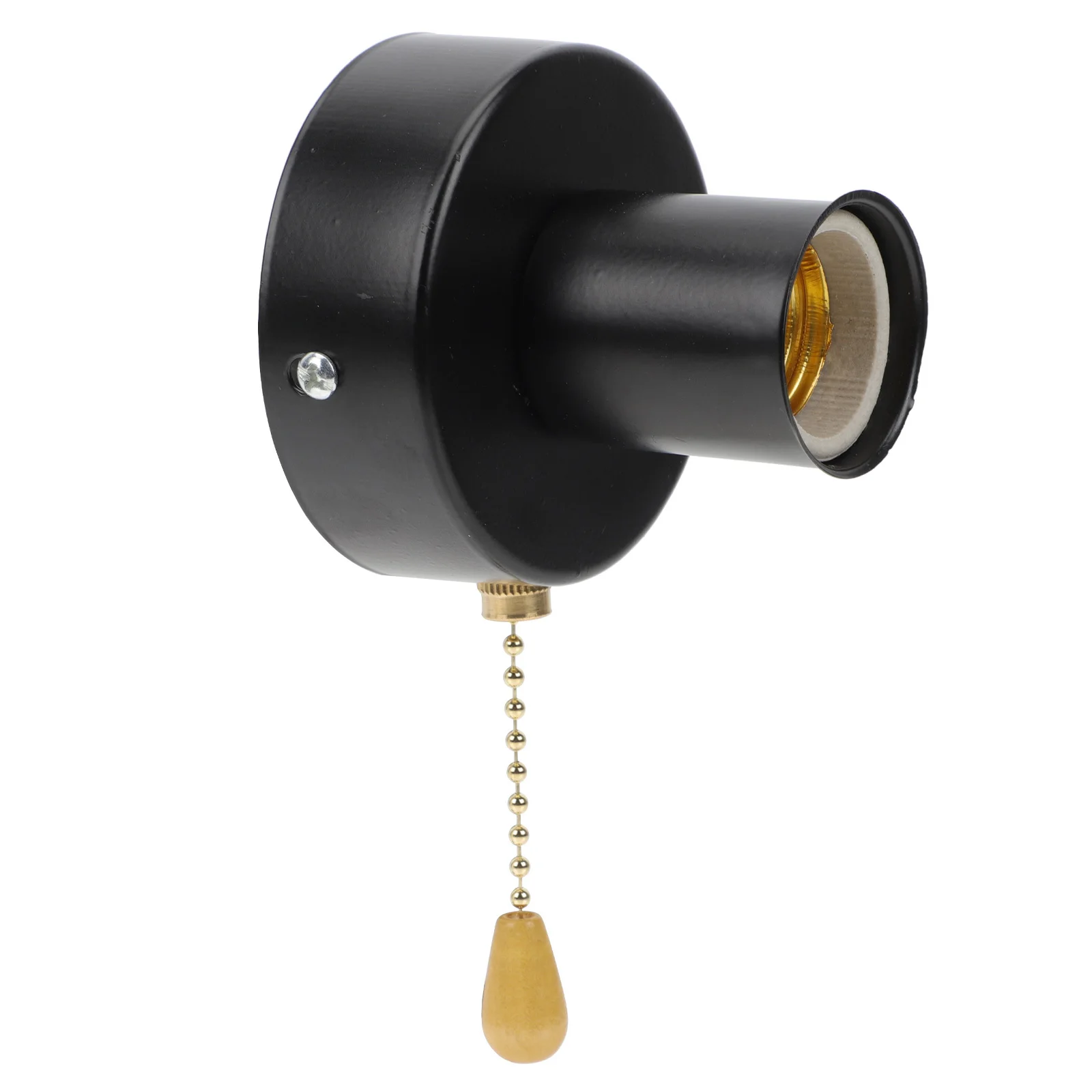 1Set Convenient Pull Chain Lampholder E27 Socket for Ceiling Wall Lamps Pull Chain Lampholder Ceiling Light Accessory