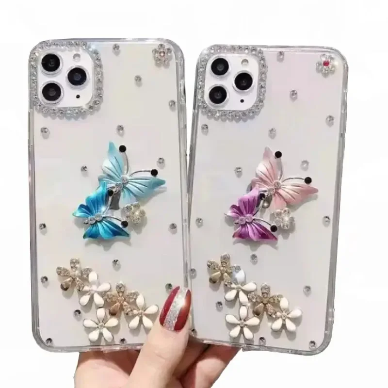 

3D Bling Glitter Crystal Shiny Handmade Diamond Cover, Case for iPhone 16, 12, 13, 14, 15 Pro Max