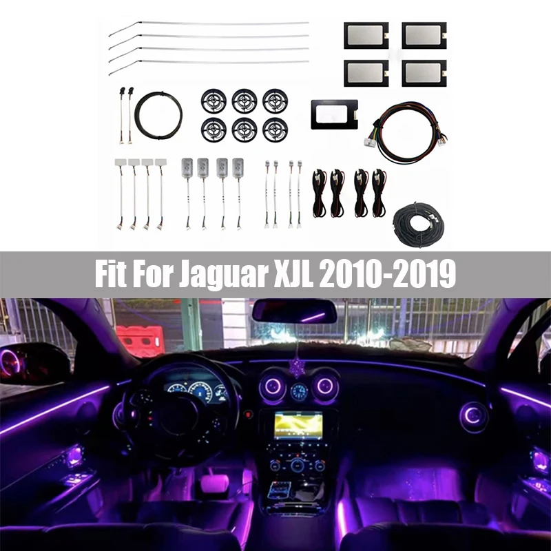 24 Lights Atmosphere Light Fit for Jaguar XJL 2010 2011 2012 - 2019 Turbine Outlet Atmosphere Light Modified Car Interior Parts