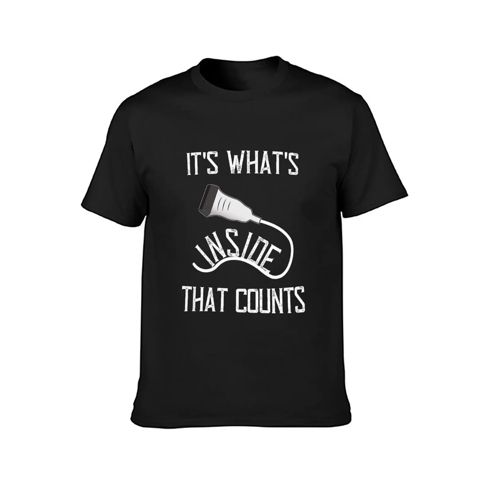 Ultrasound Word Pun It's What's Inside That Counts T-Shirt summer top funnys animal prinfor boys sweat shirts, men