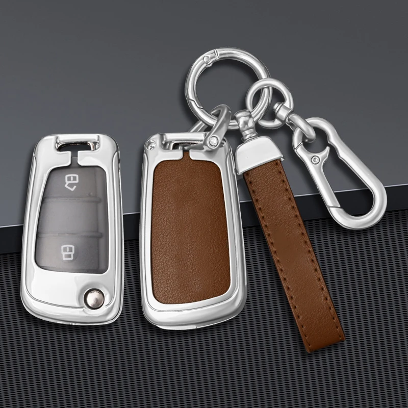 Car Flip Remote Key Fob Case Cover Shell For Jiangxi Isuzu Pickup DMAX Ruimai Mu-X Mu-X Mu Ranger Protector Keychain Accessories