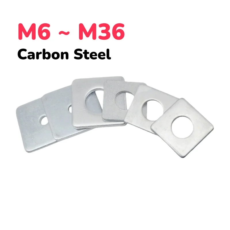 Carbon Steel Cold-Galvanised Square Gasket Flat Washer M6 M8 M10 M12 M14 M16 M18 M20 M22 M24 M27 M30 M36