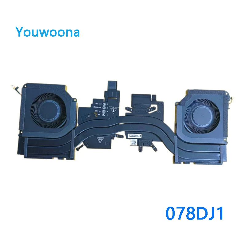 NEW ORIGINAL Laptop CPU GPU Cooling Fan With Heatsink For Dell Pro Max 16 Premium MA16250 078DJ1