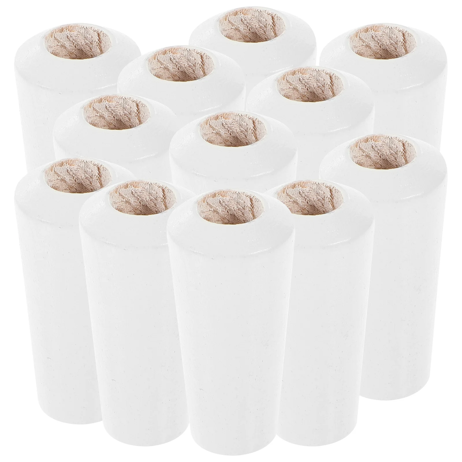 

12 Pcs Curtain Pendant Blinds Cord Holder Pull Knobs Shutters Household Wood Window Pulls