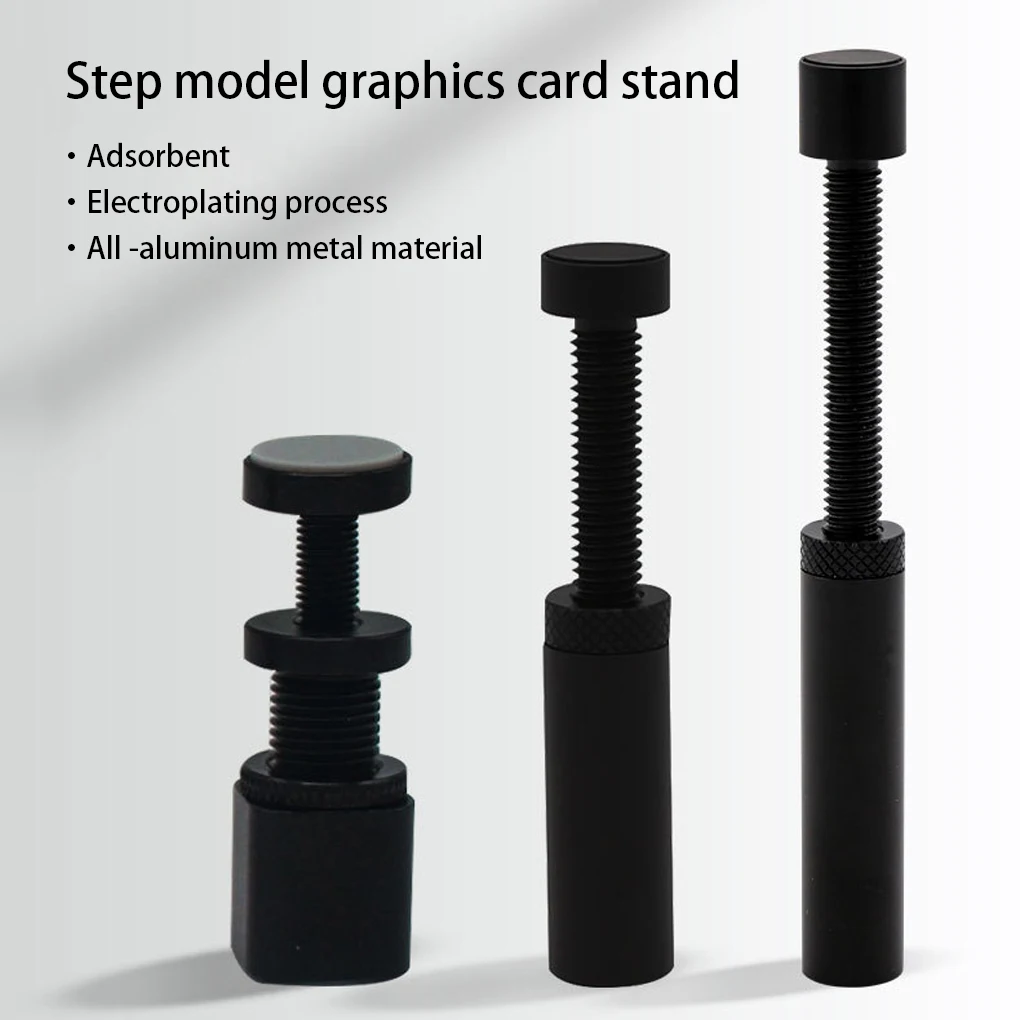 Aluminium Computer Graphics Card Holder Electroplated GPU Support Stand