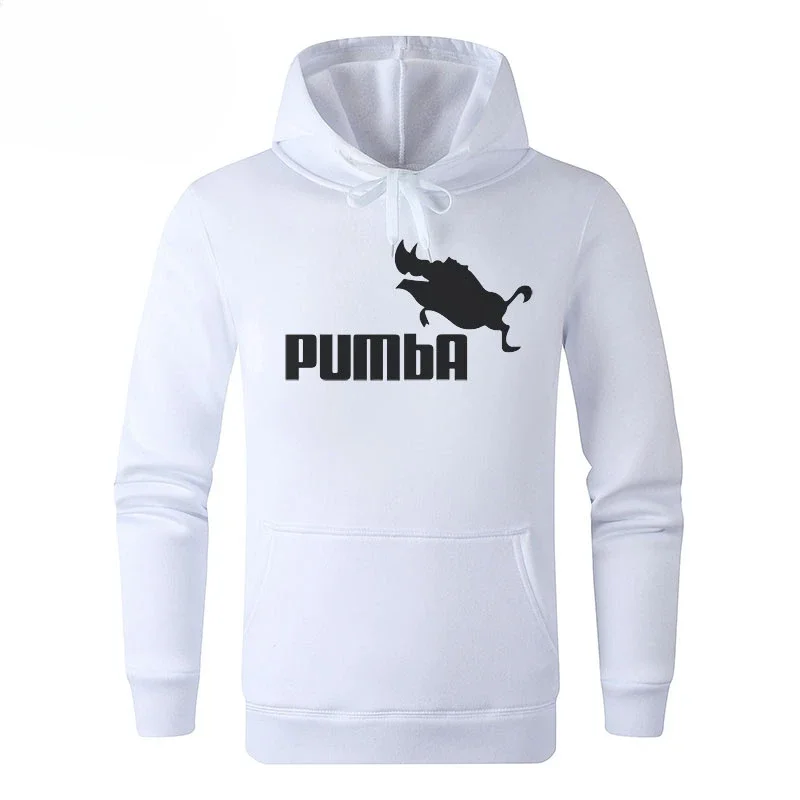 

2024 Autumn/Winter Men's New Pumba Sports Print Hoodie Set Men's Fleece Sweater Casual Designer Sportswear Casual Pullover w13