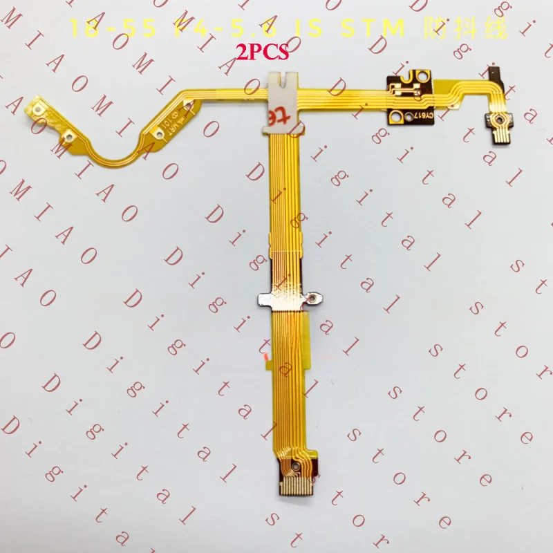 MTG   2PCS for Canon EF-S 18-55mm F4-5.6 IS STM Lens Anti shake Flex Cable Repair Part