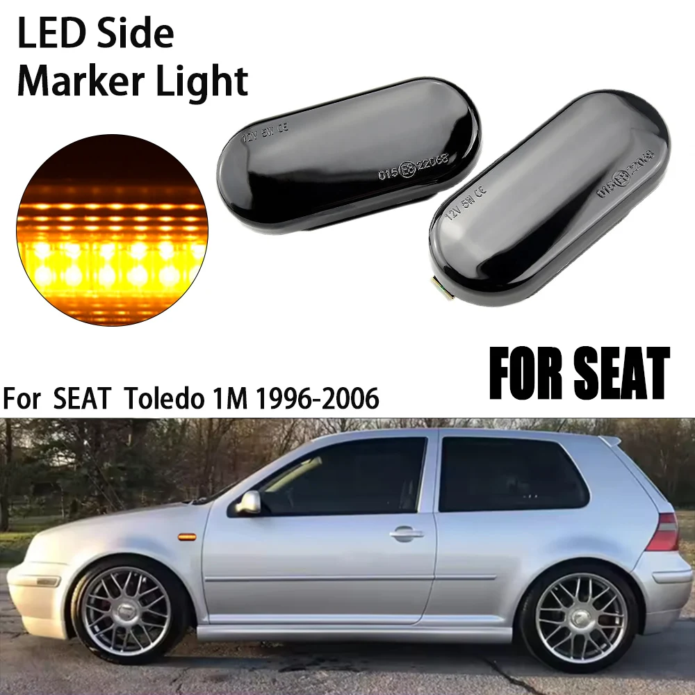 Dla SEAT Ibiza 6L Cordoba Toledo Leon MK1 MK2 LED dynamiczne boczne światło obrysowe włączony kierunkowskaz dla Octavia