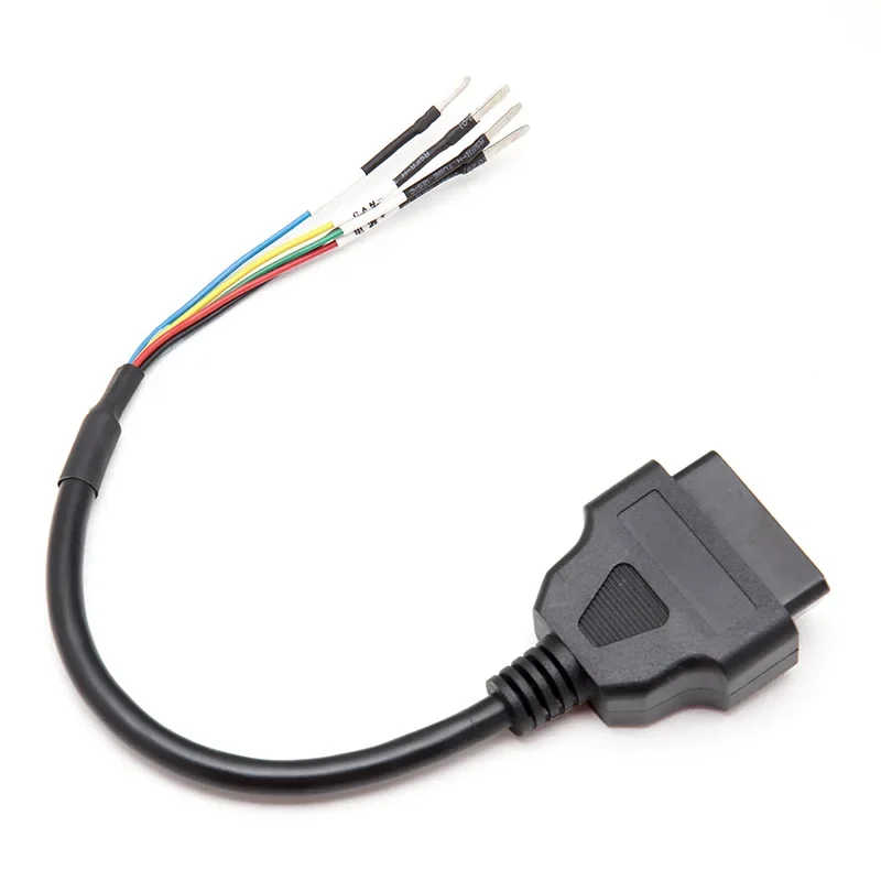 Cabo OBD fêmea universal Adaptador de 16 pinos K Can OBD2, Detector de falhas do motor, Cabo conector, apto para Turck, carro, motocicleta, K + Can