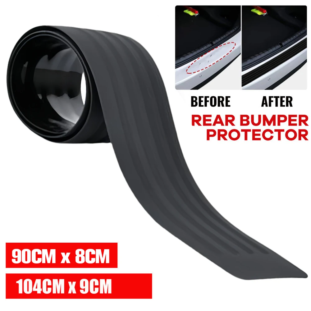 

Universal Car Trunk Door Sill Plate Protector Car Rear Bumper Guard Rubber Mouldings Pad Trim Cover Strip Plate Car Accessories