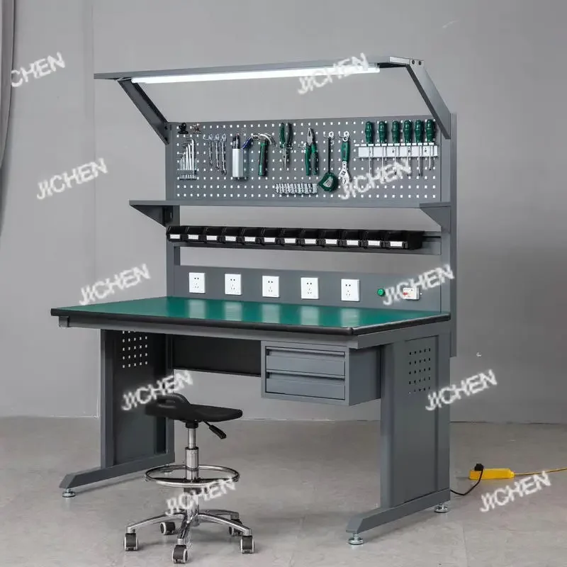 Heavy-duty Anti-static Workbench Fitter Operation and Maintenance Table Stainless Steel Assembly Line Workshop Packing Table