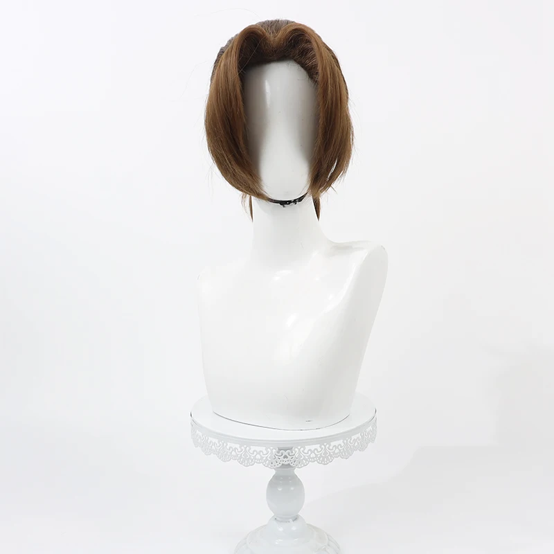 Synthetisch haar Sein Cosplay Pruiken Frieren: Beyond Journey's End Sein Rollenspel Party Kort Bruin Heren Pruik Hittebestendig