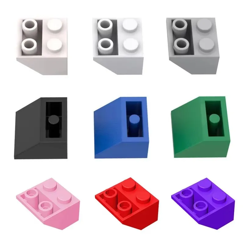 10Pcs 3660 2x2 Sloping Reverse Block Moc Color Spare Parts Compatible with Brick DIY Children's Toy Assembly Gift