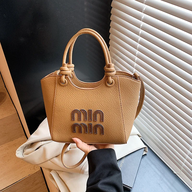 

2025 Minimalist Bucket Bag‌ Women's Large Capacity Shoulder Bag with Adjustable Strap, PU Leather Crossbody Purse Casual & Work