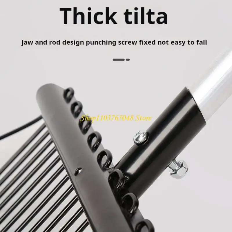 R53E Rustproof Heavy Duty Hays Fork Strong Construction Metal Horse Manures Rake For Long Terms Performances Enduring