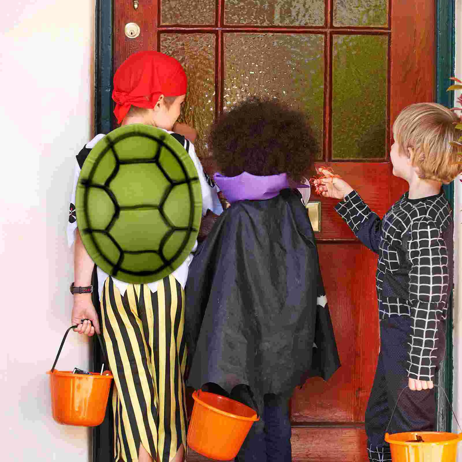 6 PCS Tortoise Shell Halloween Carnival Dance Costume Props Eva Turtle (6pcs) Child Costumes for Adults Plush Decor