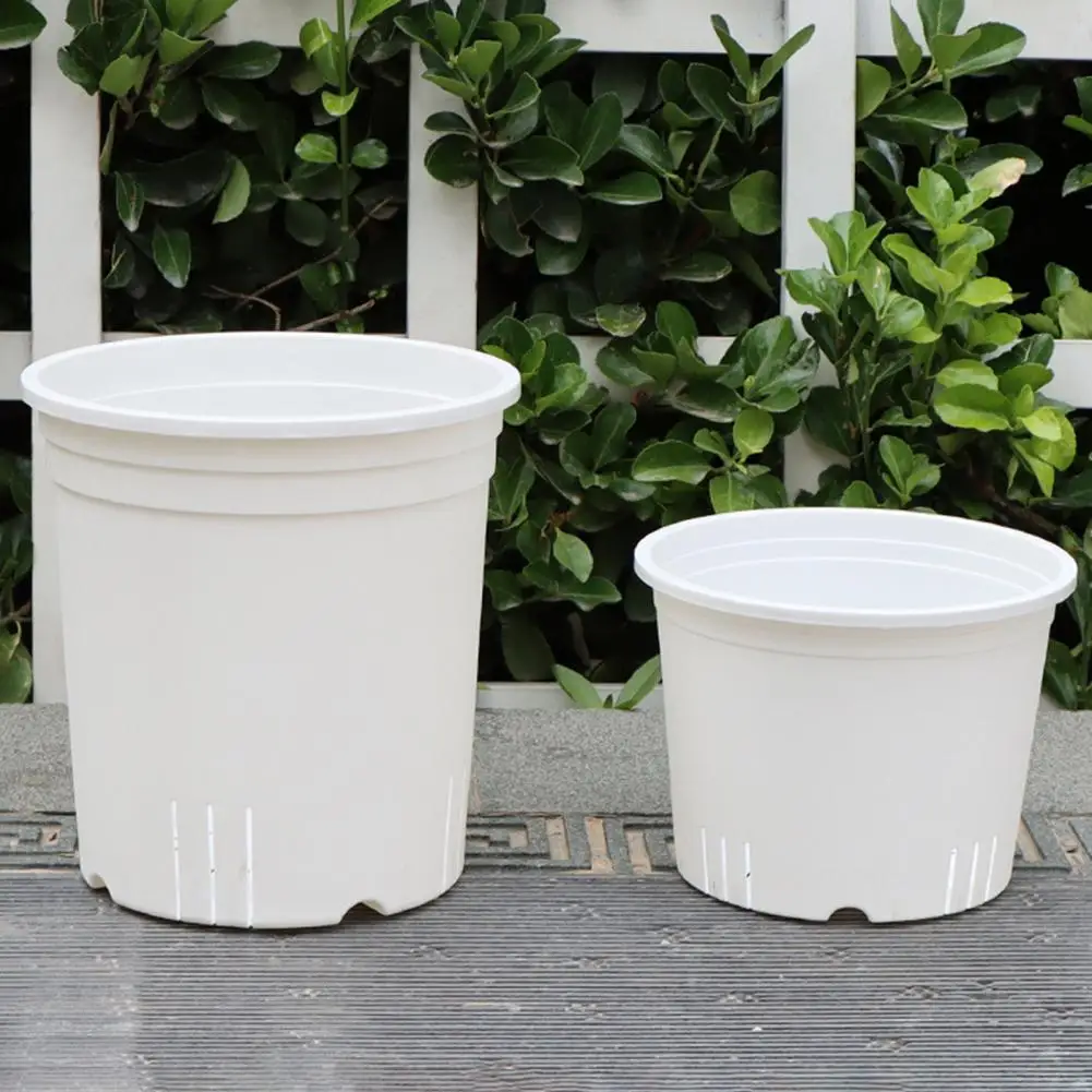 Rose Flower Pot with Tray Pothos Planter with Saucer Ventilated Flowerpot with Drainage Holes Indoor Outdoor Plant Pot for Roses