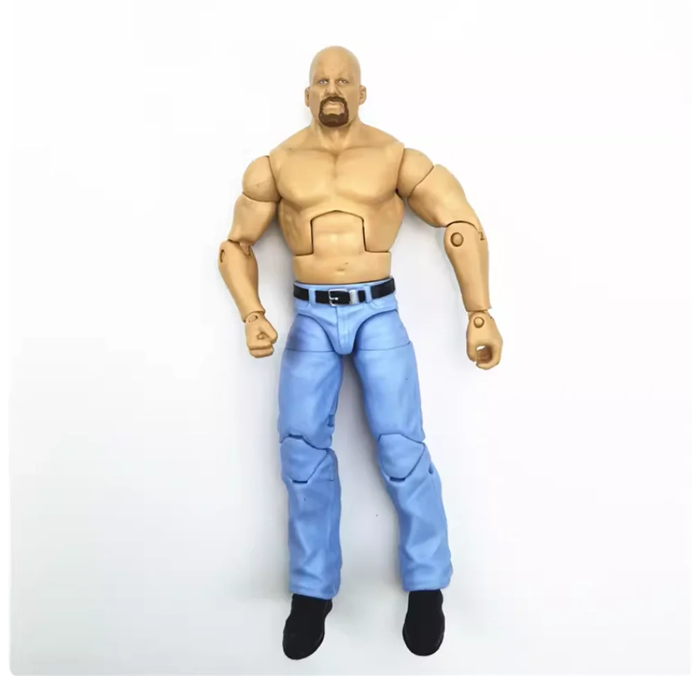 

Big Sales 1/18th Tough Man Guy Moveable US. Wrestler Toys Model About 17CM Gift For Fans Collect