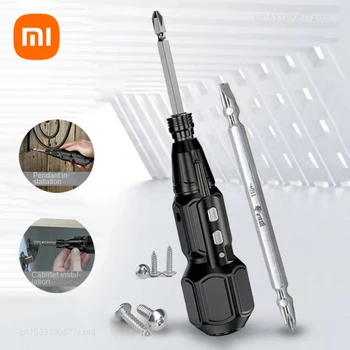 Xiaomi cordless electric screwdriver 3.6V household screwdriver magnetic tip work light USB rechargeable home repair screwdriver