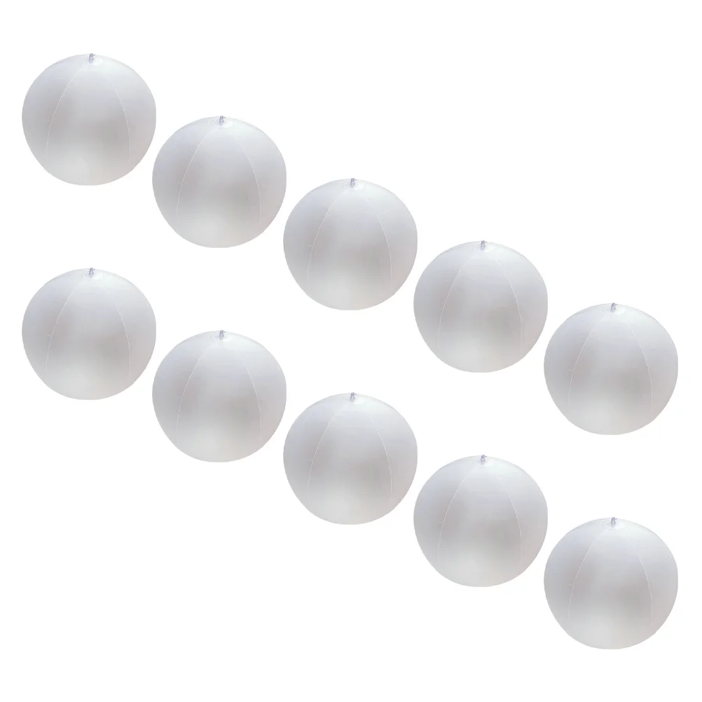 10 Uds. Pelota de playa de juguete decoración LED suministros para niños fotografía inflable portátil blanco interesante niño delicado